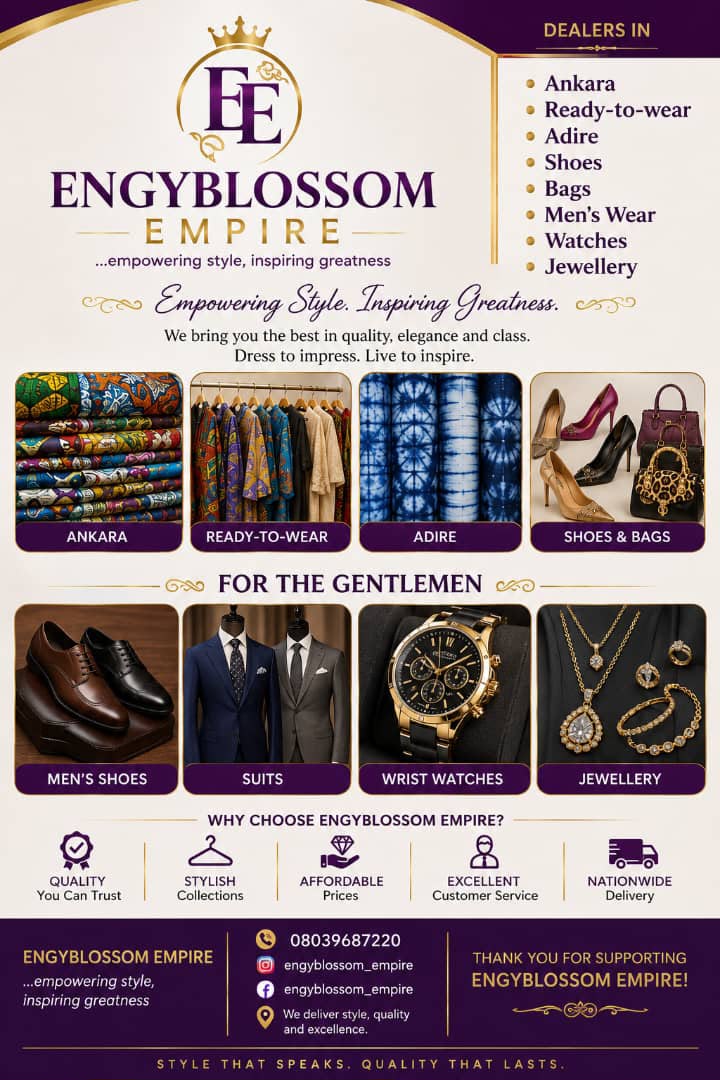 Engy Blossom Empire fashion brand flier